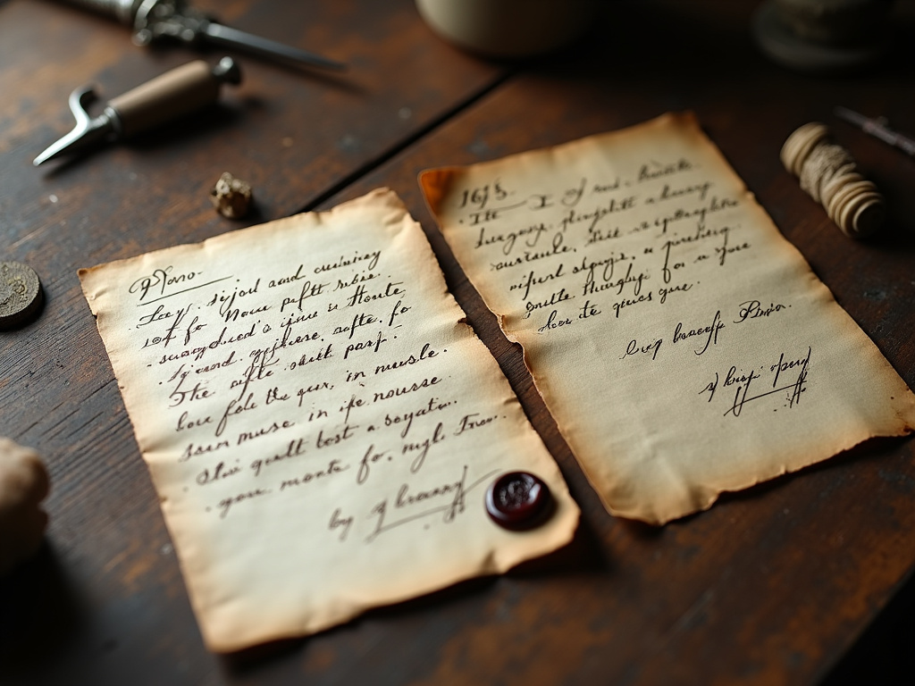 Historical letters showing the etymology of bijou, a precursor to jewelry.