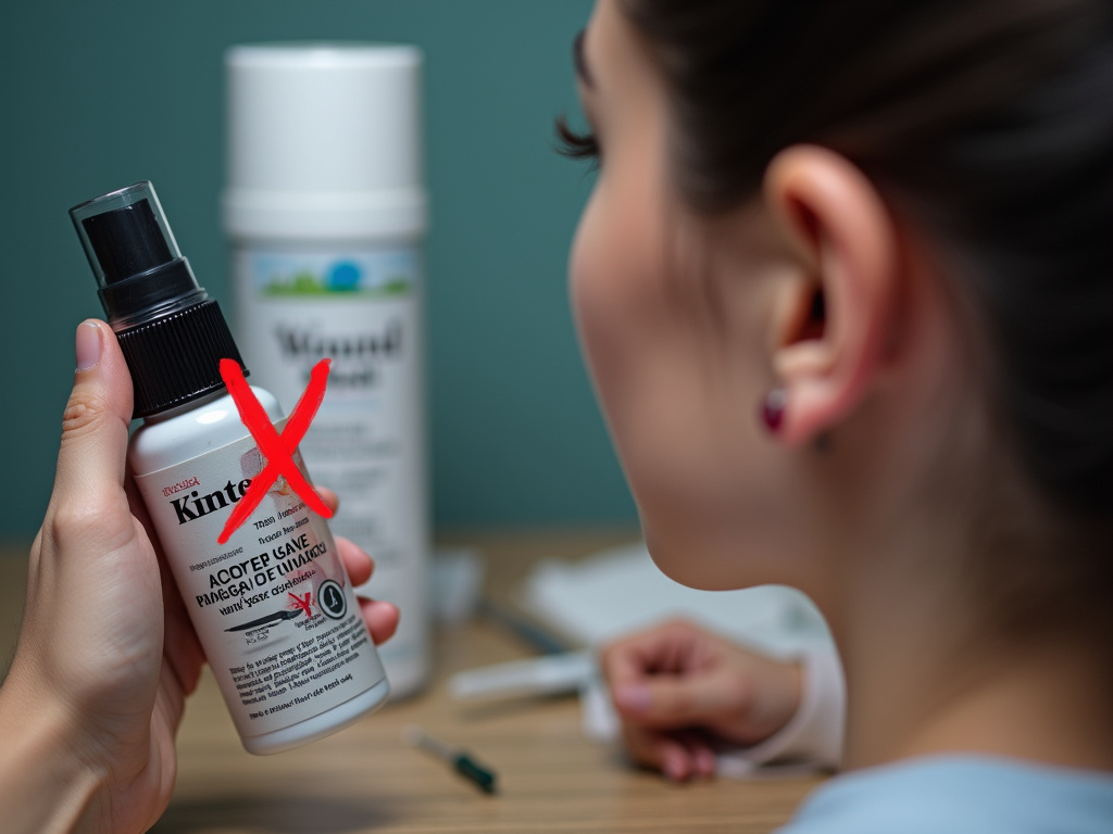 Contaminated piercing spray versus sterile saline for treating earring infections.