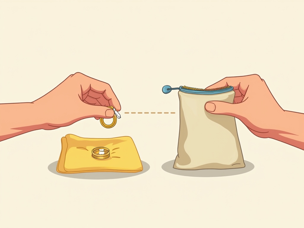 Proper cleaning and storage methods for brass jewelry care.