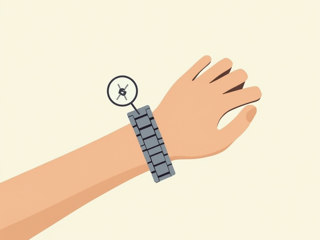 Troubleshooting a watch bracelet with a protruding link causing a bad fit.