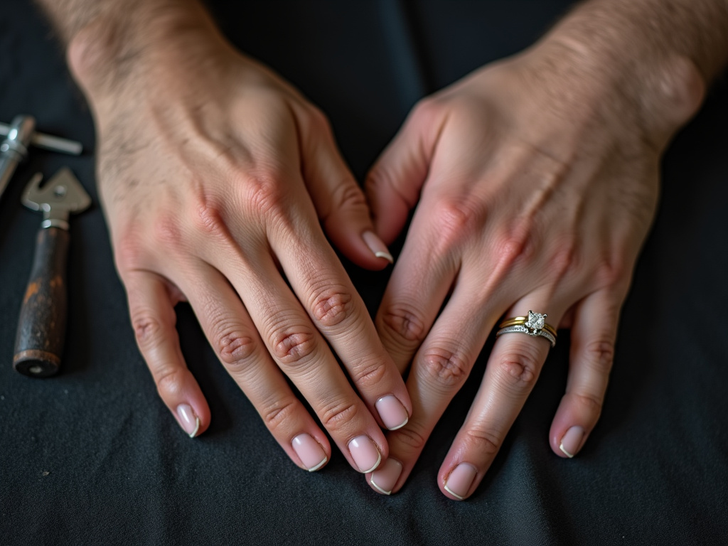 Symbolism of different wedding ring styles and metals for couples.