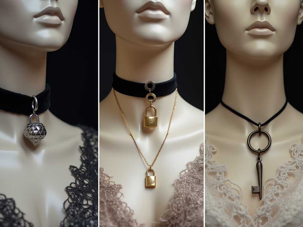 Three lock necklace meanings: fashion, love token, and personal symbol.